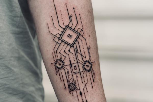Fineline Motherboard Family Tattoo