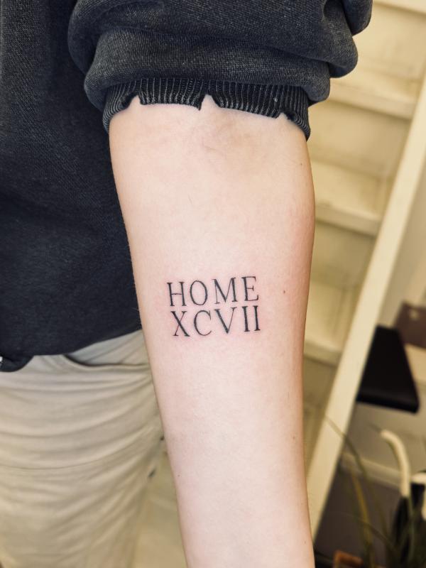 Fineline Script Tattoo