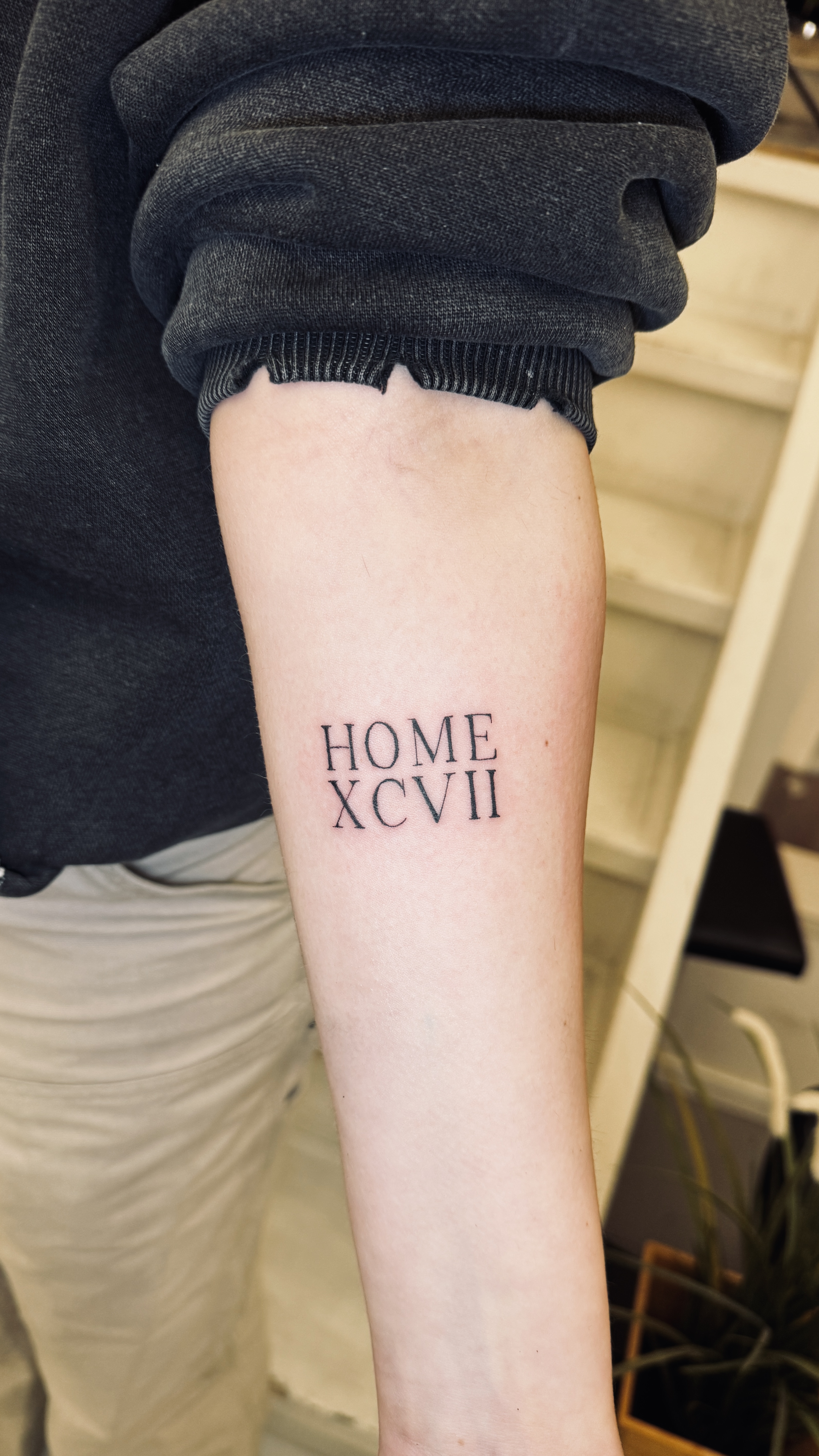 Fineline Script Tattoo